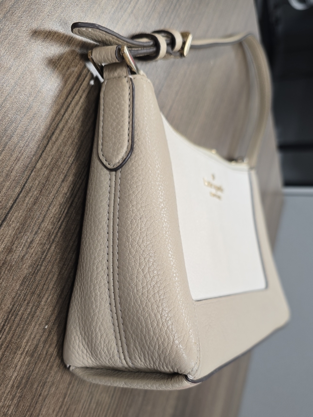 kate spade Two-Tone Beige & Cream Crossbody New York Lena Small Shoulder Bag - Picture 4 of 9